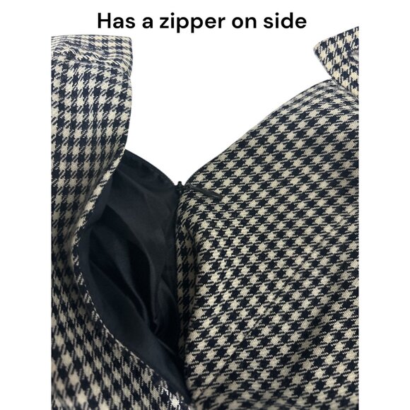 Pendleton Womens Classic Wool Houndstooth Trousers Size 8 Black & White - Picture 10 of 10
